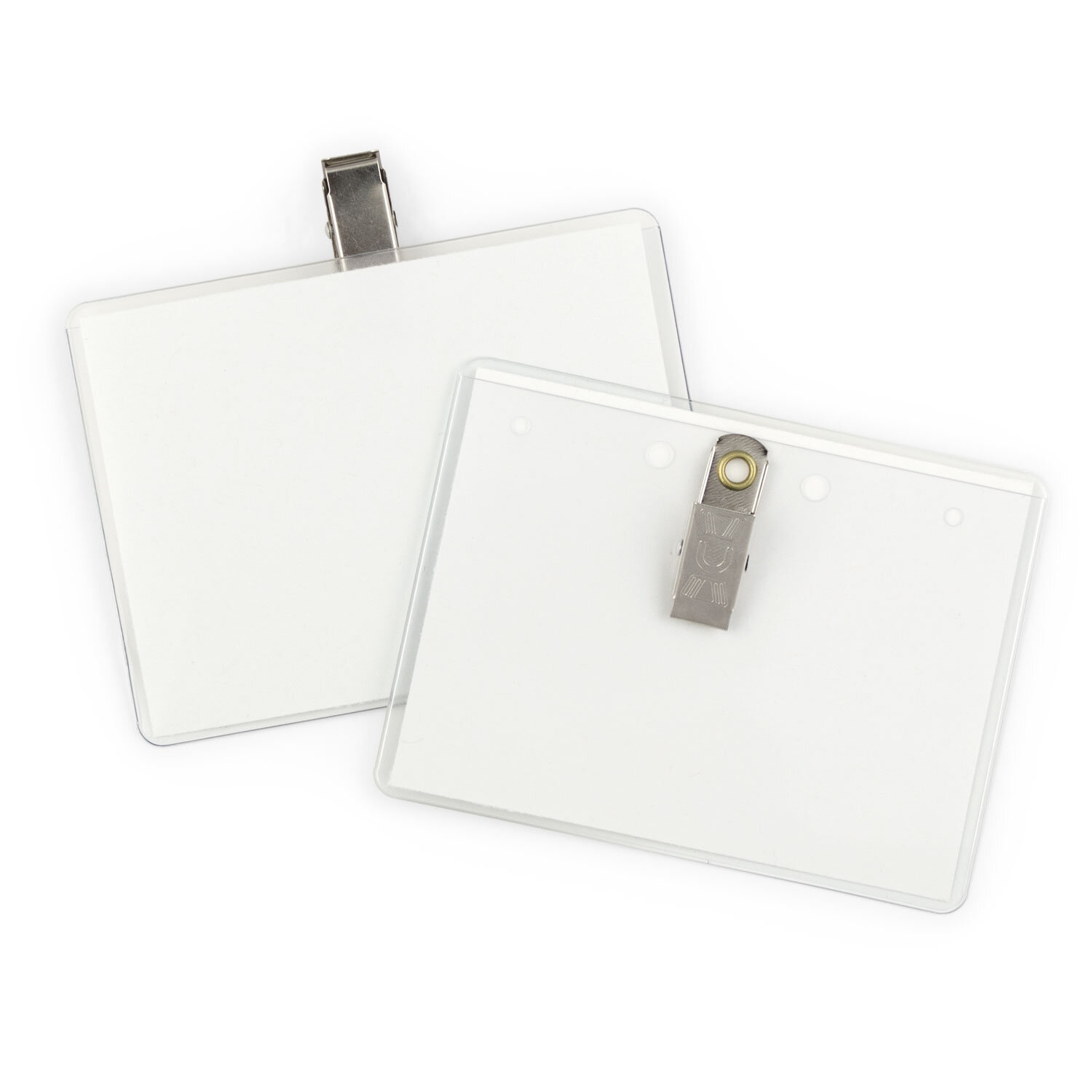 Non Glare Vinyl Name Tag Holder, Clip, 4" x 3", HGCLG pc/nametag™ Canada