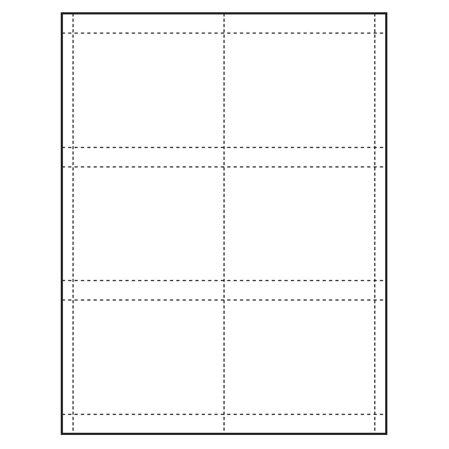 Classic Paper Name Tag Insert, 4"x 3", Pack of 500 Inserts, Blank