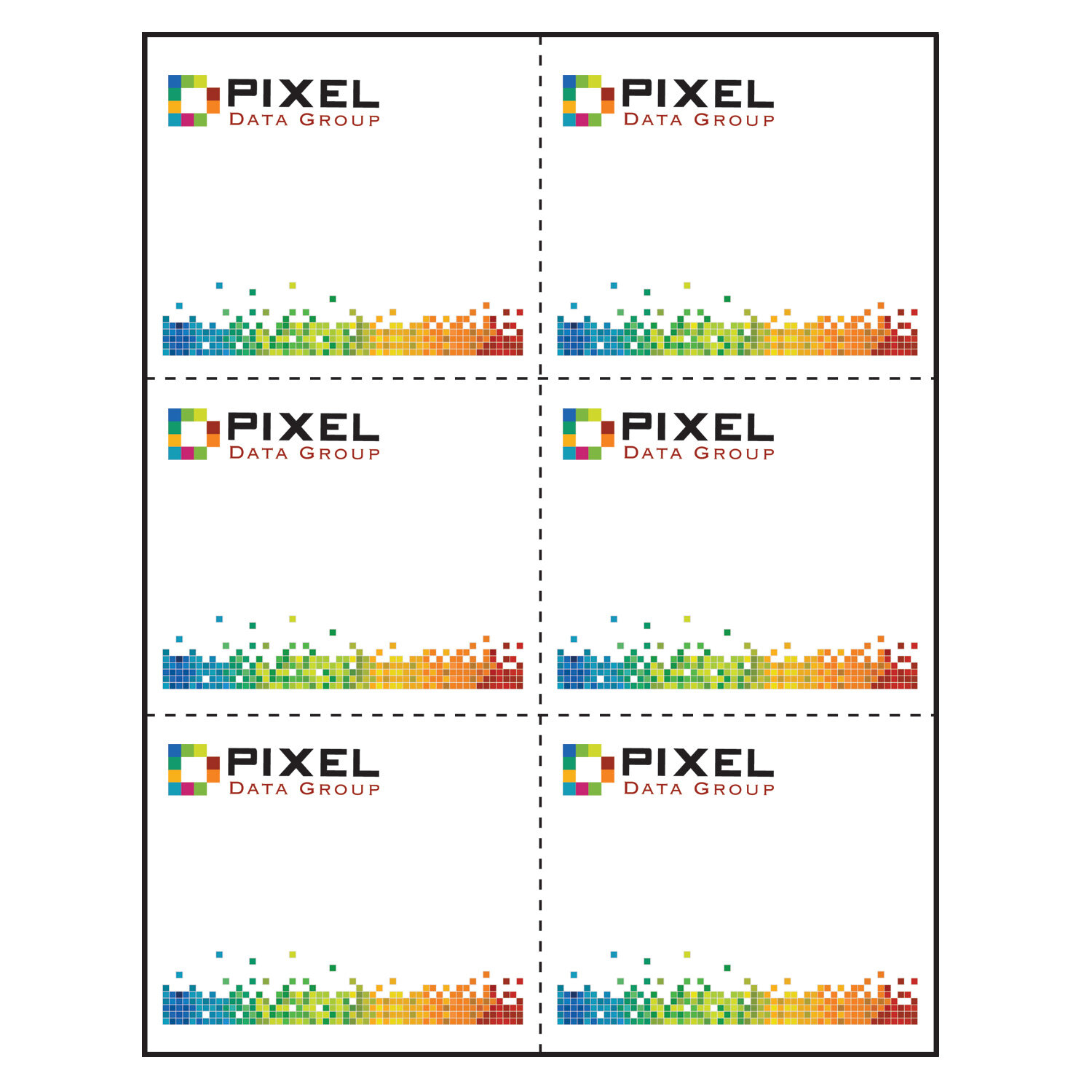 4 x More™ Classic Paper Name Tag Insert, Fullcolour Imprint, Pack of