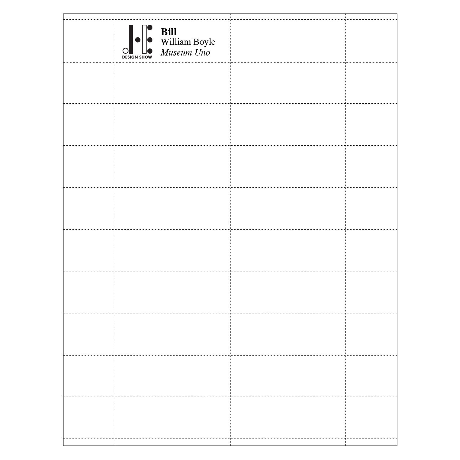 Profil Paper Name Tag Insert, 215/16" x 19/16", 1Colour, Pack of 180