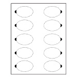 oval encore reusable badge